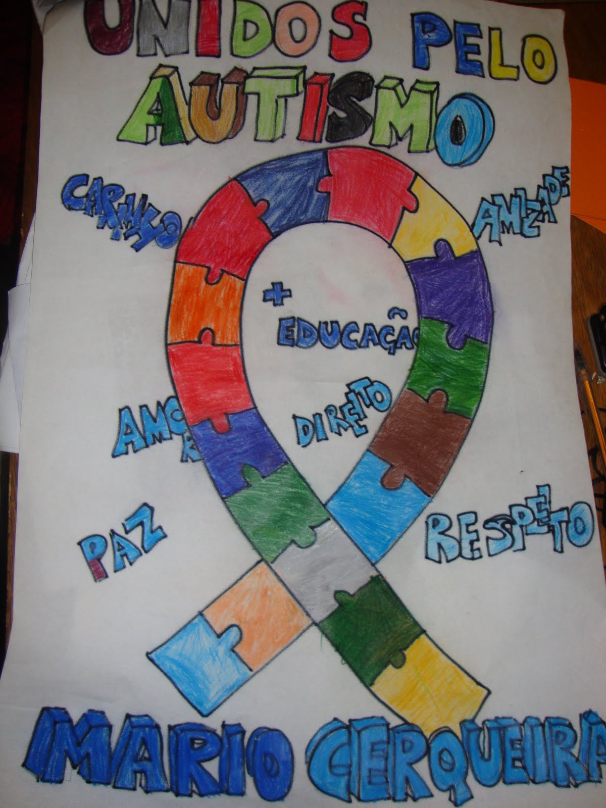 Cartaz Autismo Educação Infantil - RETOEDU