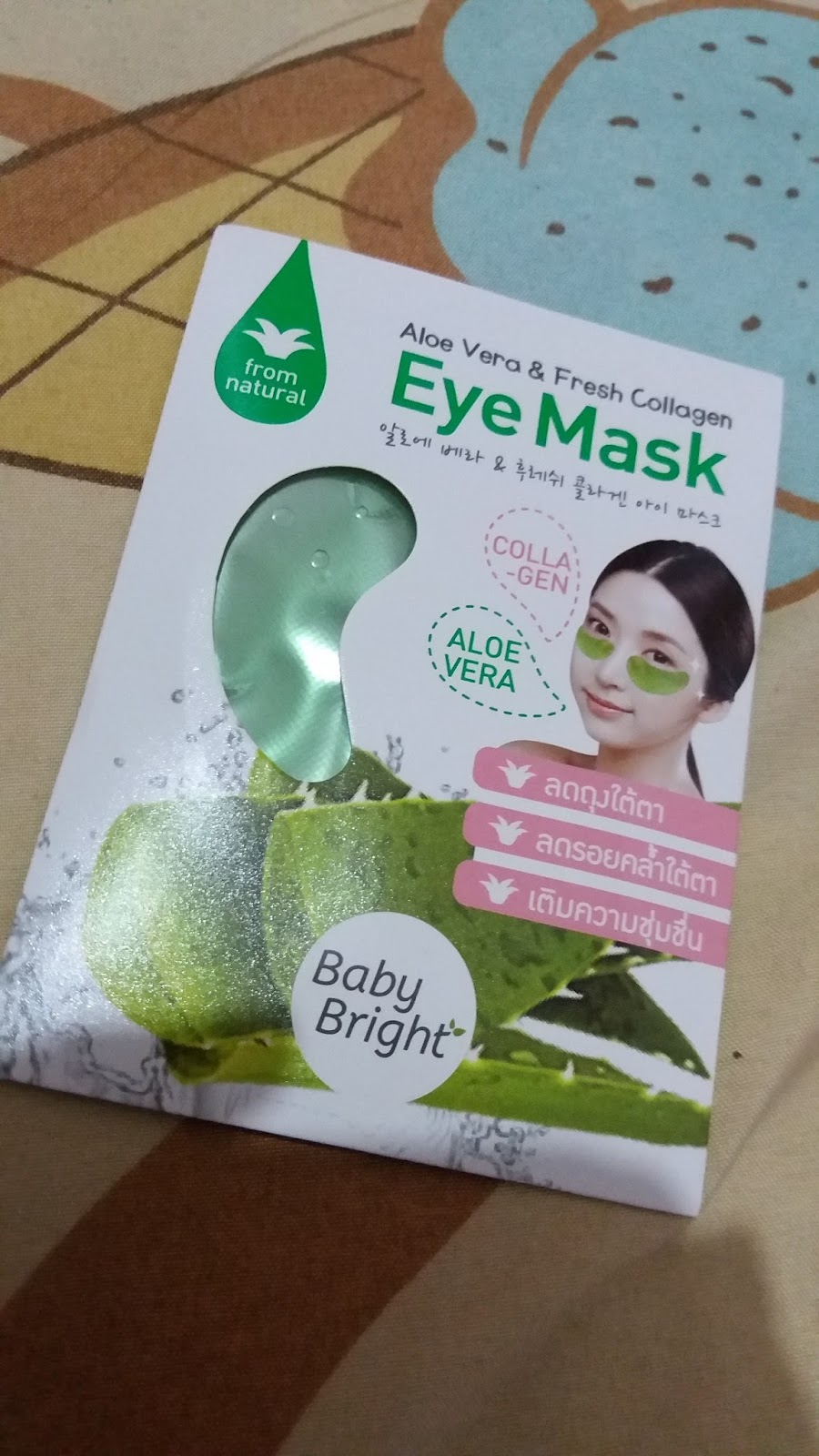 Aloe Vera & Fresh Collagen Eye Mask Review to My Blog♡