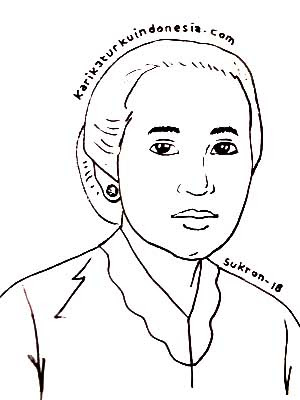 Contoh Gambar Mewarnai Kartini Kartun - KataUcap