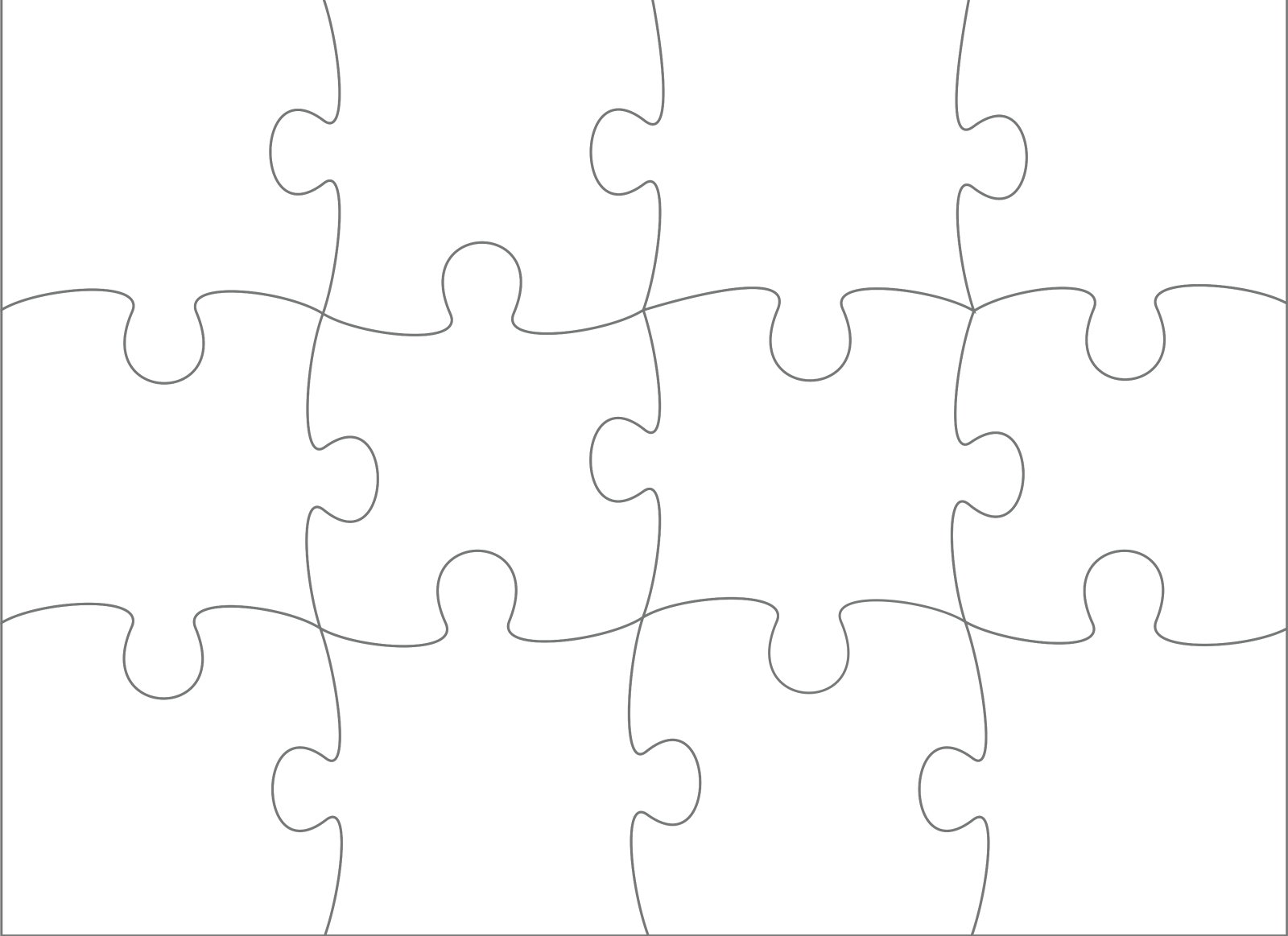 Как нарисовать пазлы на бумаге