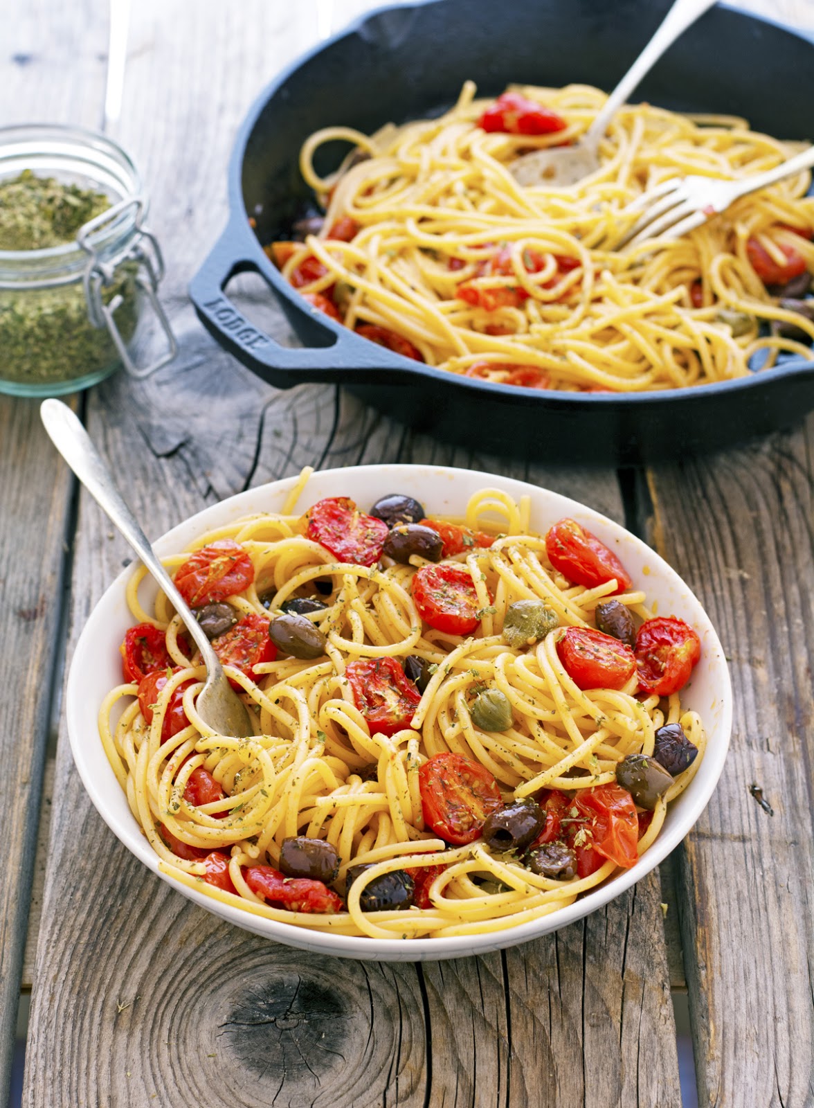 Tomato Confit Pasta with Olives and Capers The Iron You Bloglovin’