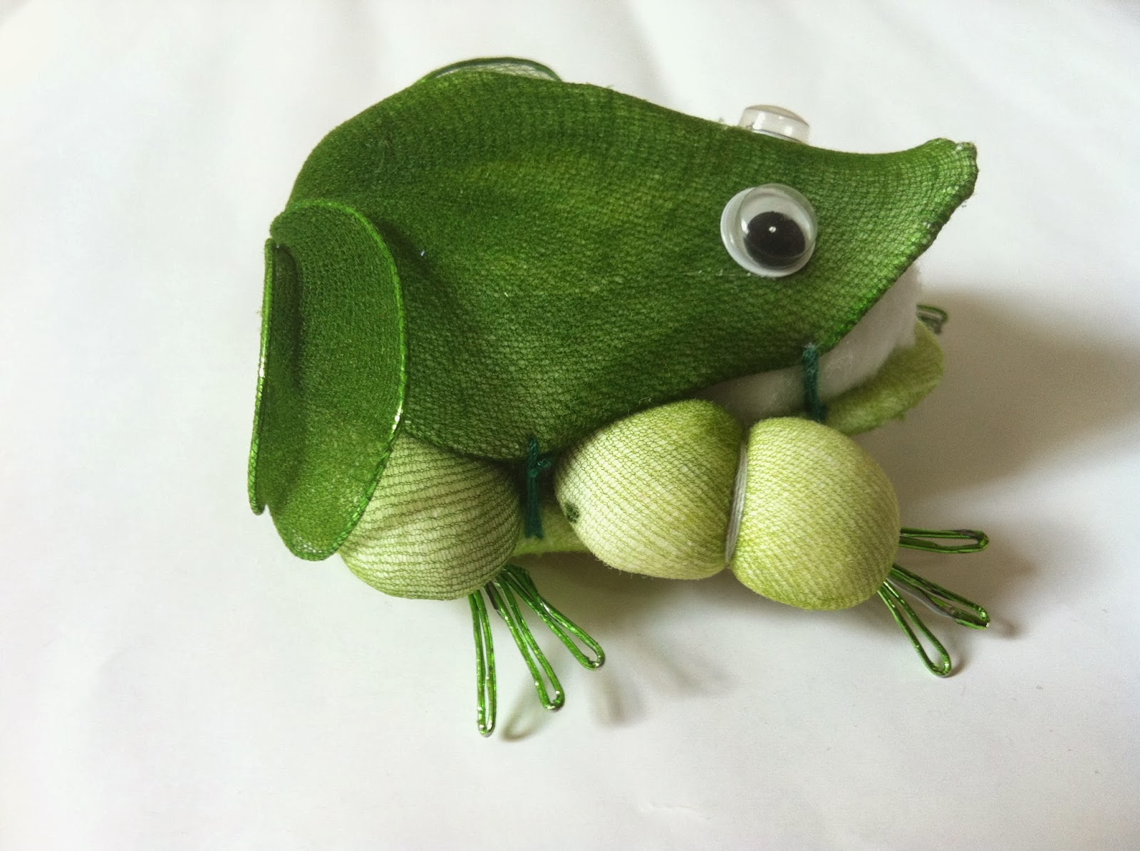 Handmade Stocking Flowers Singapore Handmade Art and Craft Green Frog