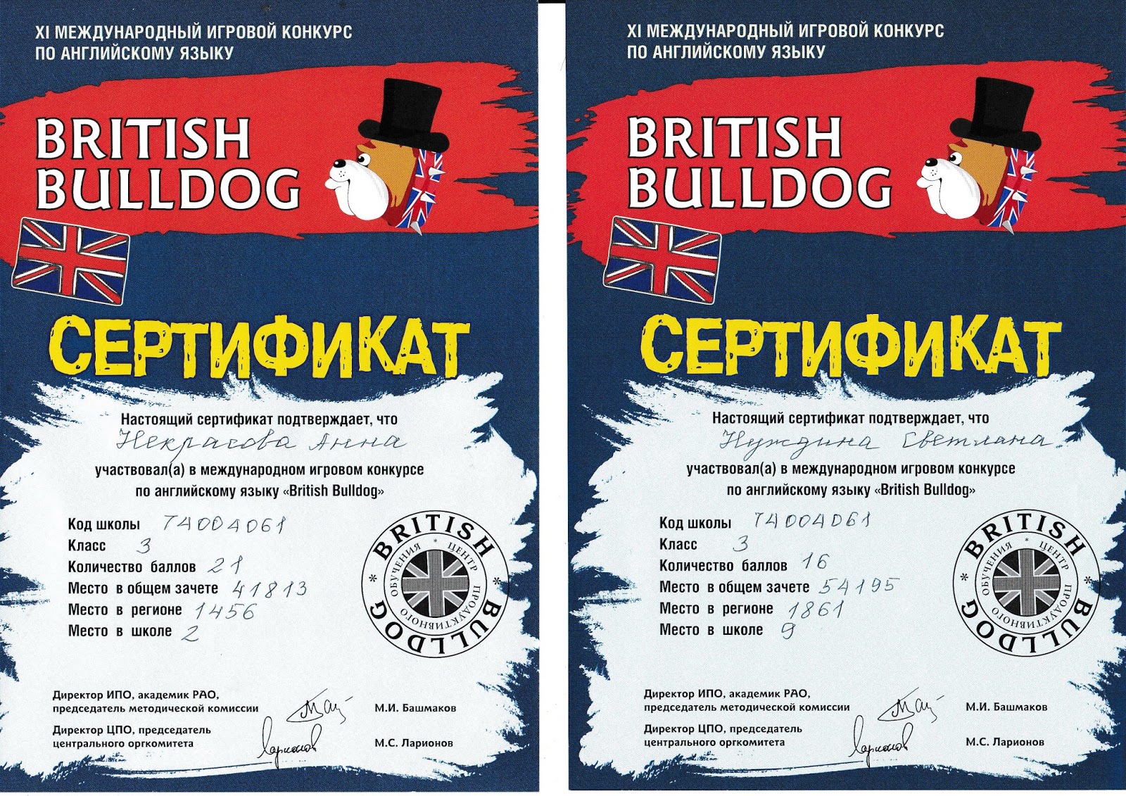 Конкурсы англ язык. Бритиш бульдог сертификаты 2021. British Bulldog сертификат. Британский бульдог грамота.