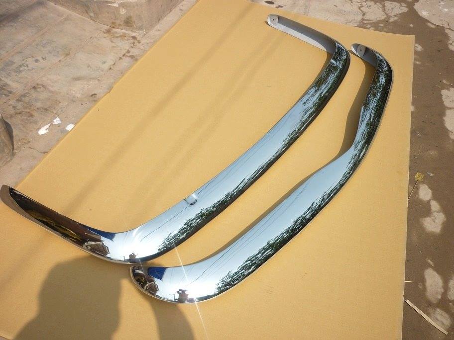 The classic bumper car Volkswagen Karmann Ghia Stainless Steel Bumper