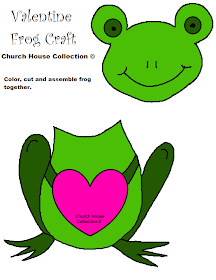Frog Valentine Heart Craft Cutout For Kids