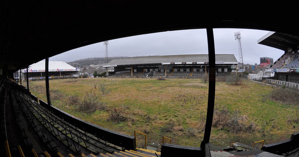 The Rainham End. Vetch Field Swansea City