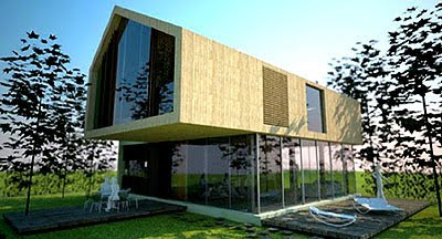 Diseño arquitectónico de casa ecologica 