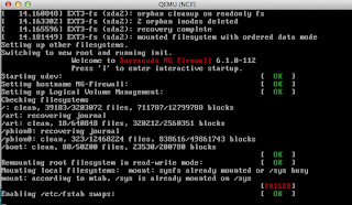 Barracuda NG Firewall bootup