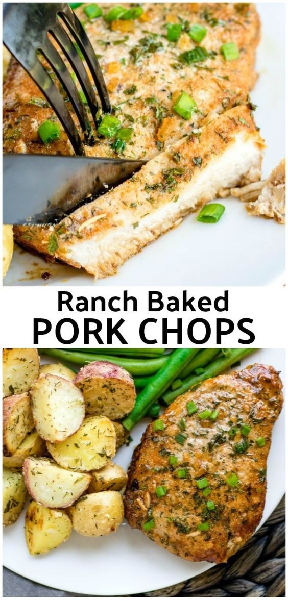 Ranch Baked Pork Chops
