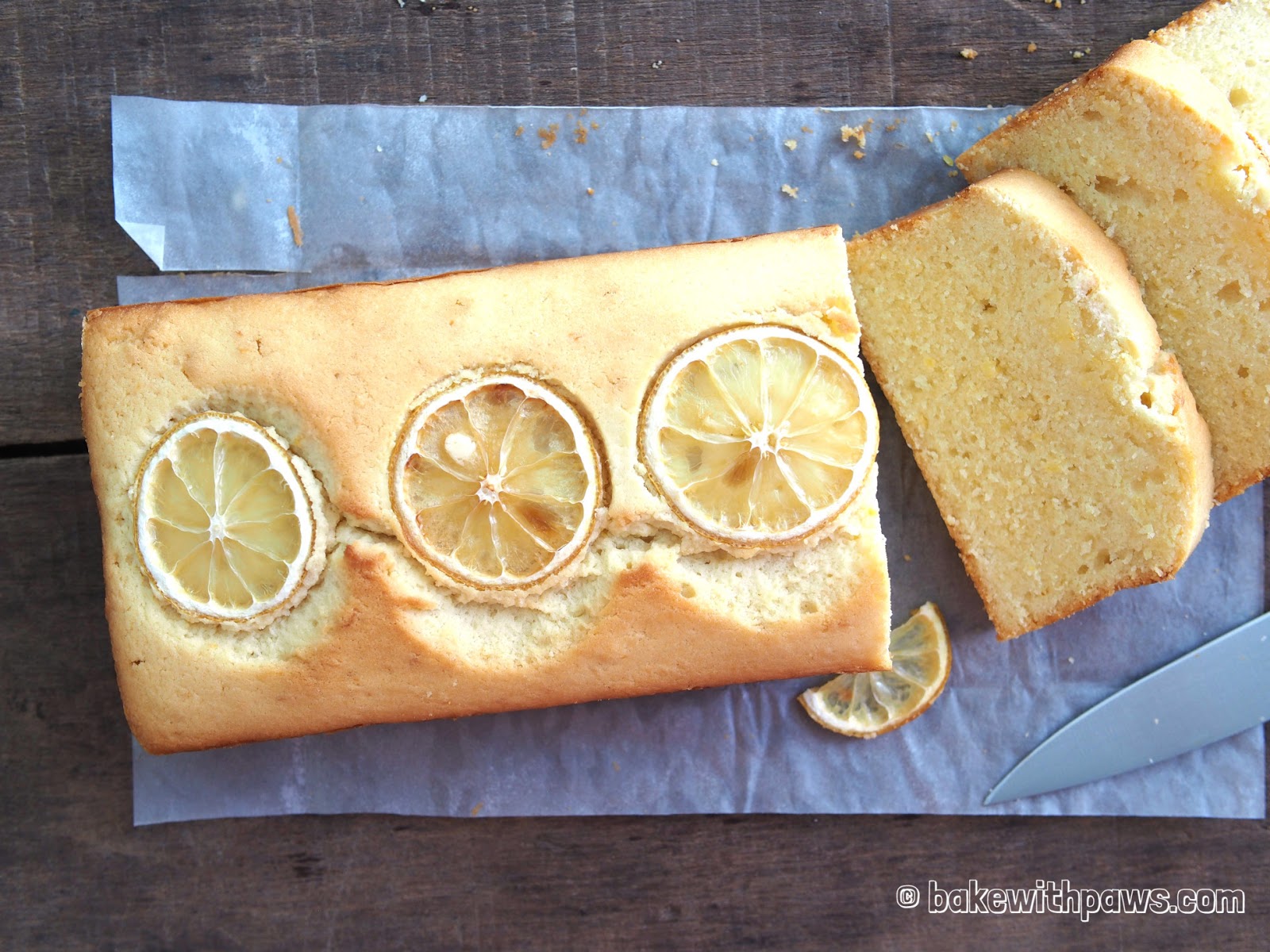 BAKE WITH PAWS Lemon Yogurt Butter Cake