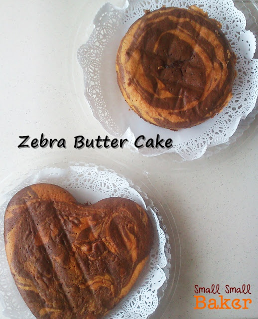 Small Small Baker Zebra Butter Cake (Mrs NgSK recipe)