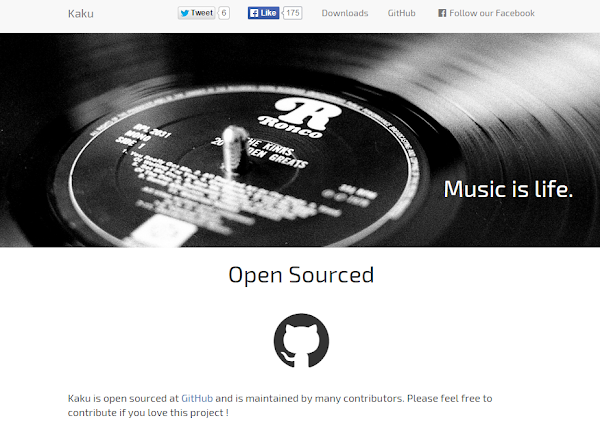 Kaku 服務目前的首頁，數位時代翻攝