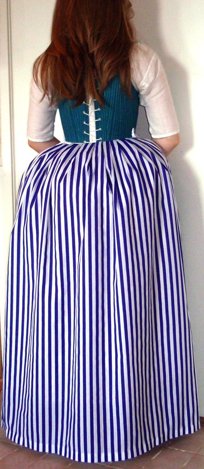 Rococo Atelier W.I.P. Striped robe à l'anglaise