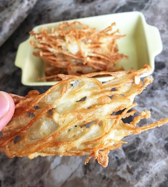 Crispy Fried Enoki Mushroom Fritter recipe