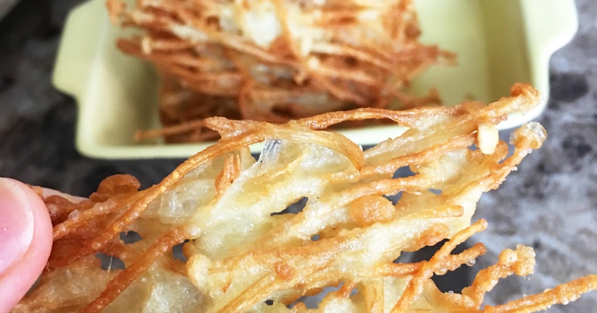 Crispy Fried Enoki Mushroom Fritter recipe