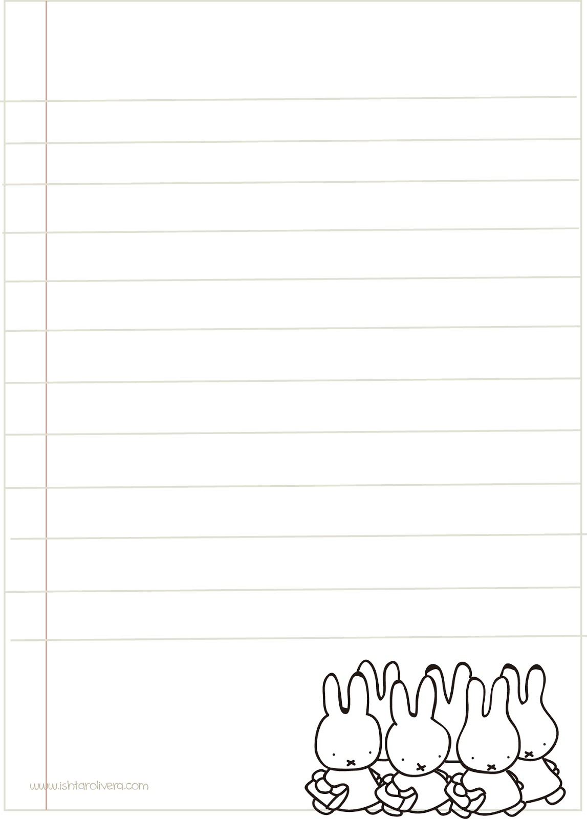 I love Kawaii: Free Miffy Printable Letter Set