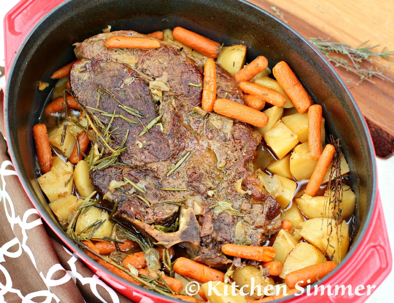 Roast Beef With Potatoes And Carrots Add cold water to cover potatoes