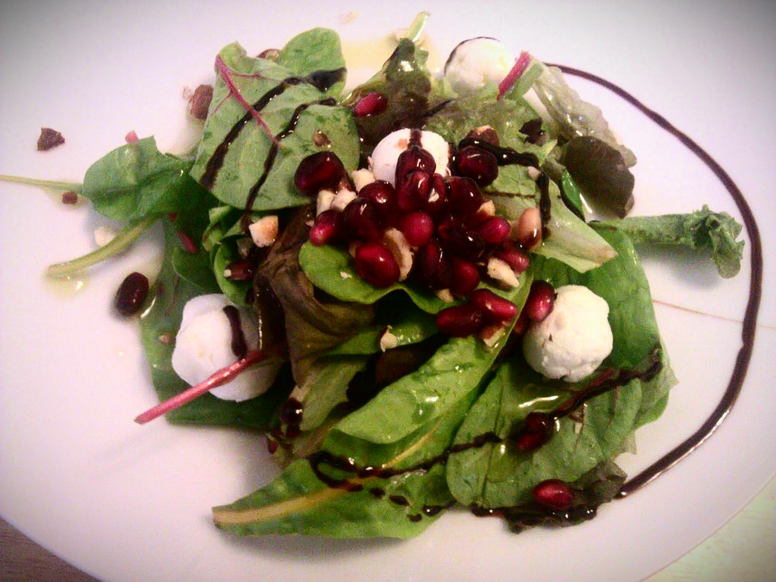 Everything Goes With Toast Hazelnut & goats cheese salad