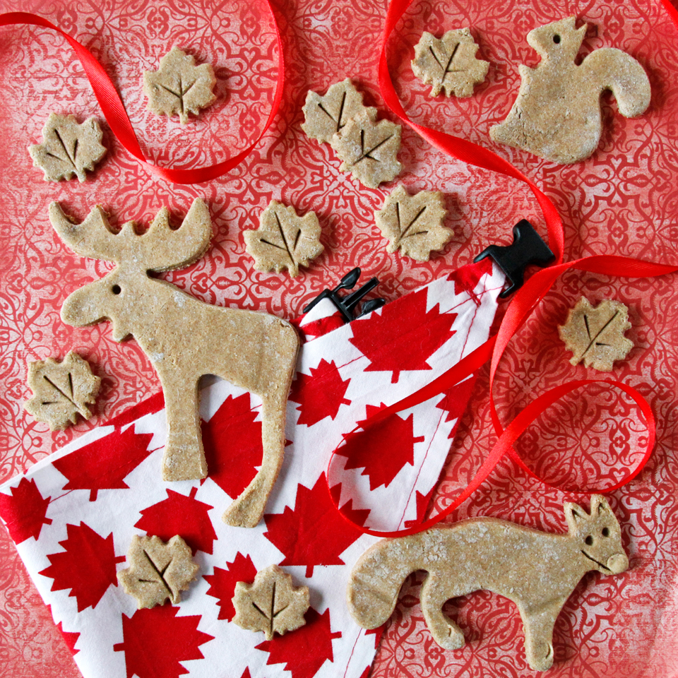 Dalmatian DIY {RECIPE} Maple Cinnamon Apple Canada Day Dog Treats