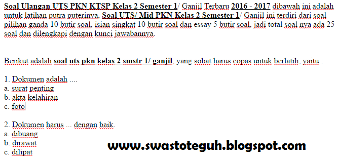 Hot Topic Soal Pilihan Ganda Ips Kelas 8 Semester 2