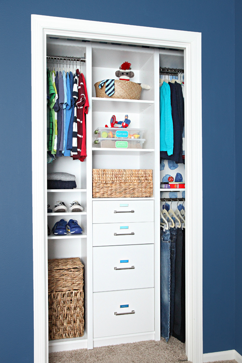 Iheart Organizing Before After Organized Boy S Bedroom Closet