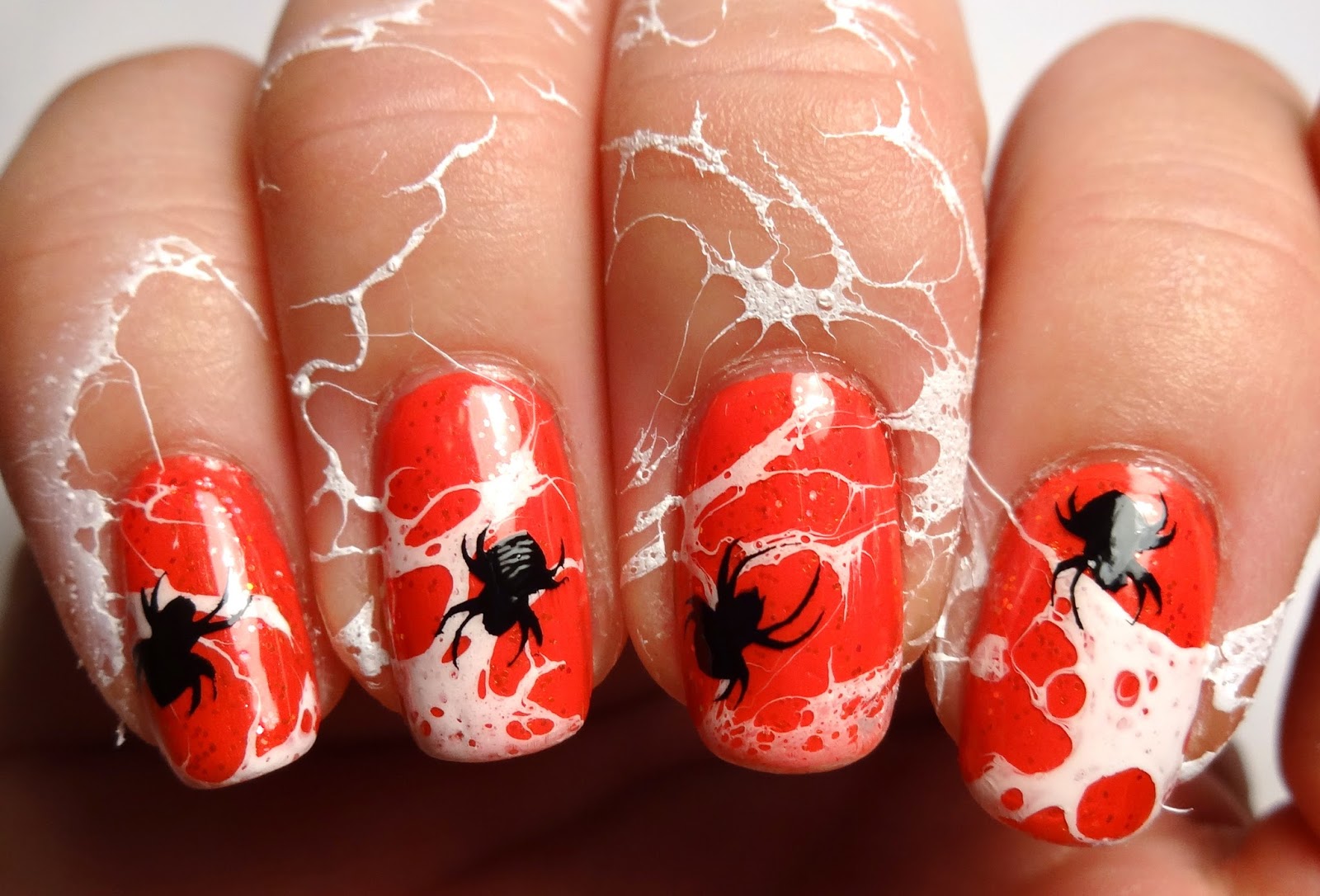Stamped Spider Nails