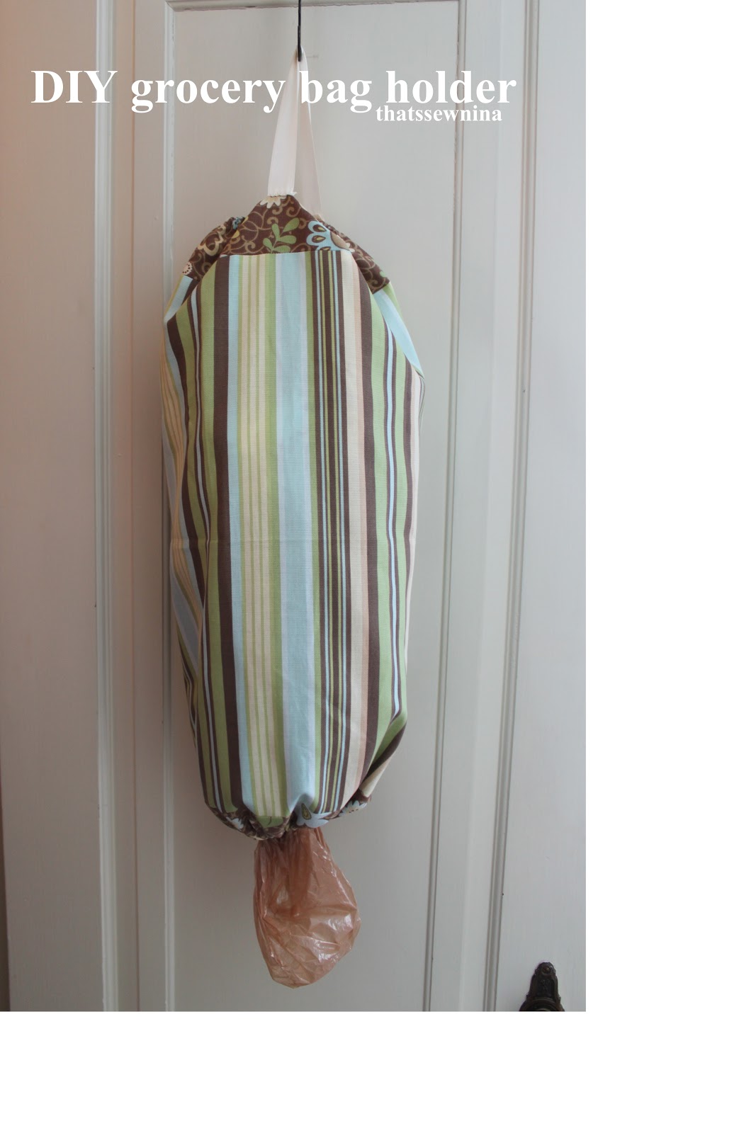 thatssewnina Pinspired Grocery Bag Holder