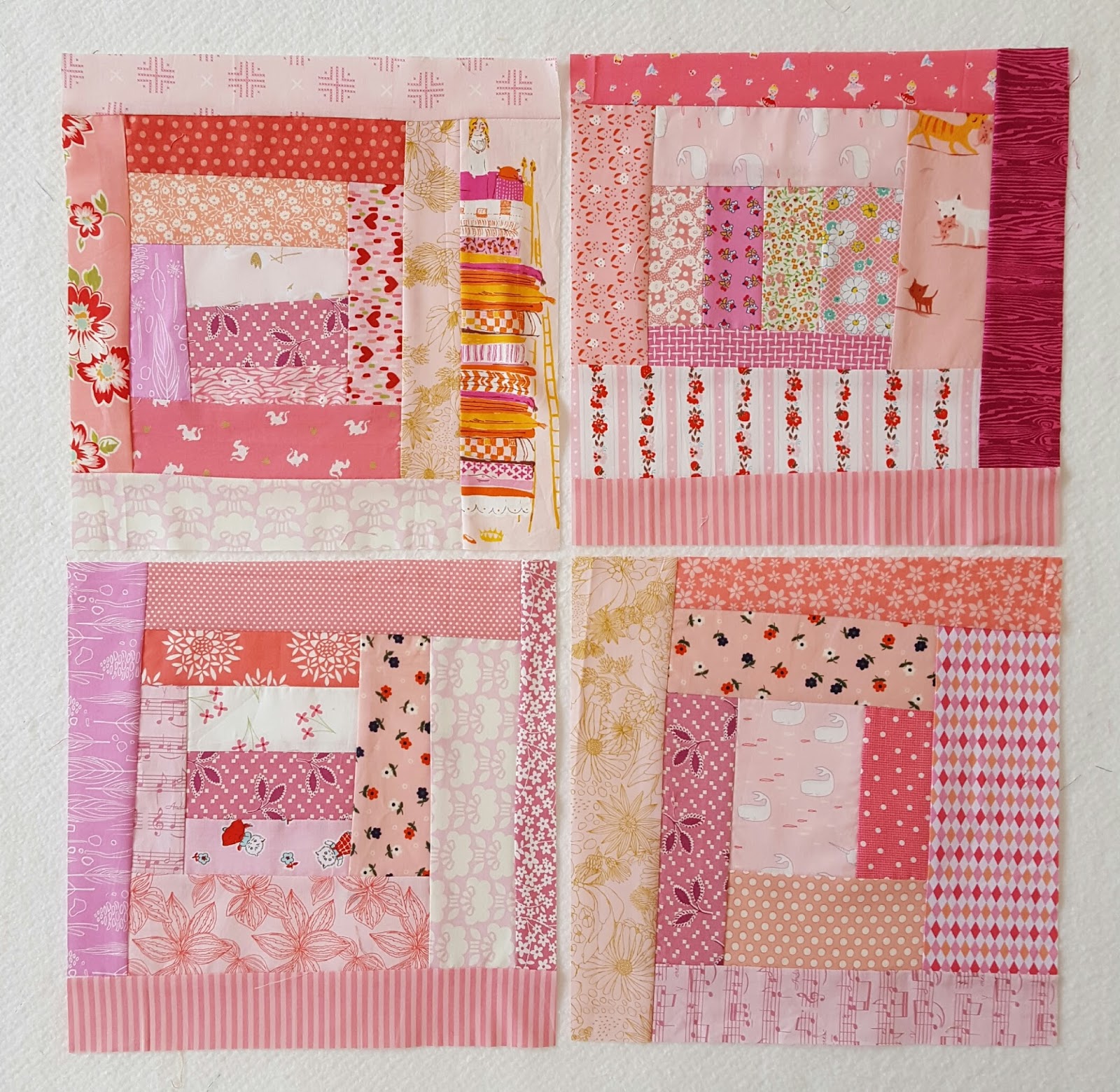 Simple Girl Simple Life Wonky Log Cabin Block Tutorial Down And