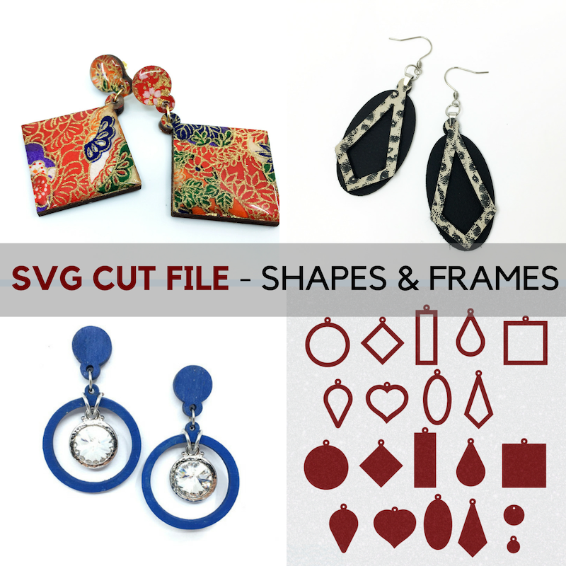 Designing With Shapes And Frames New Svg Cut Files And Laser Cut Wood Supplies For Pendants And Earrings The Beading Gem S Journal