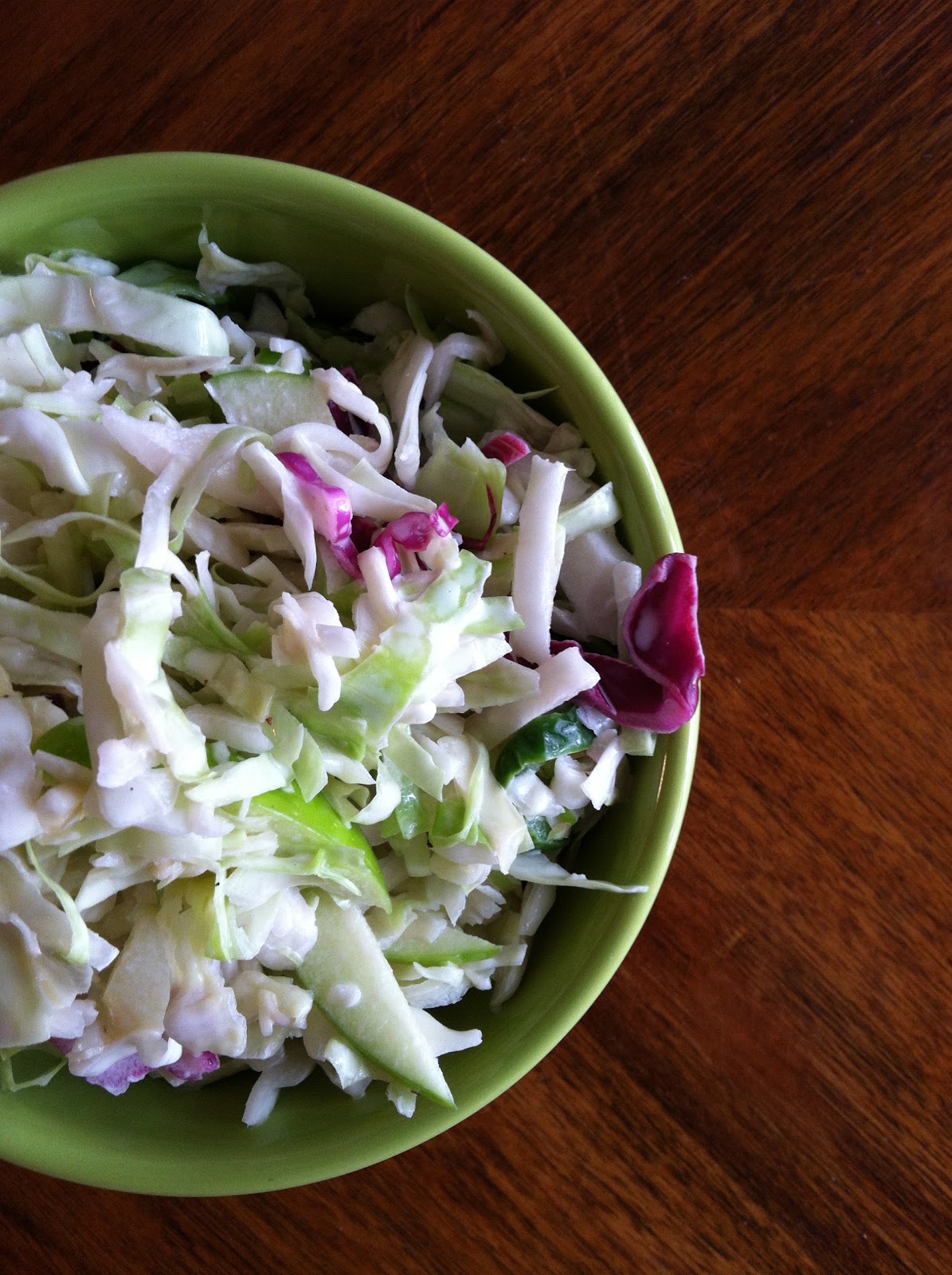 I'm Hungry An Ode to Food Cabbage Slaw w/ Green Apple + Jalapeno