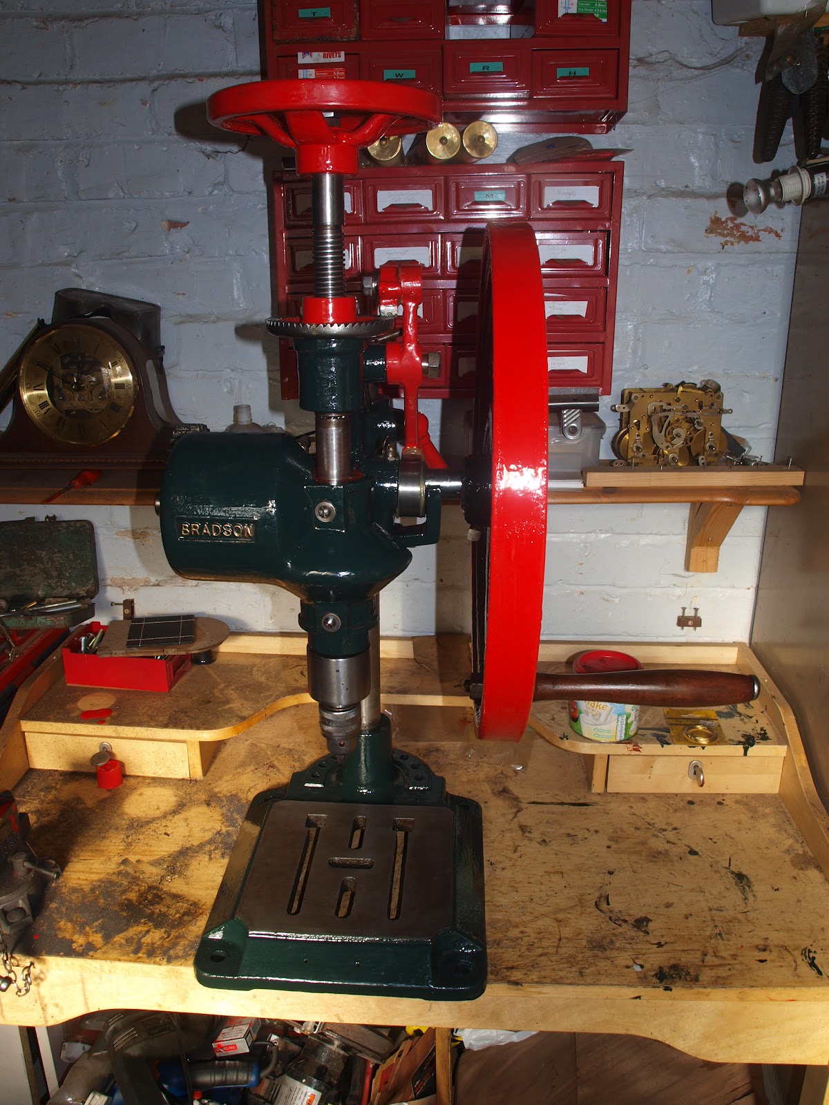 Vintage Restorations Bradson Pillar Drill No.29 Finishing off part 1