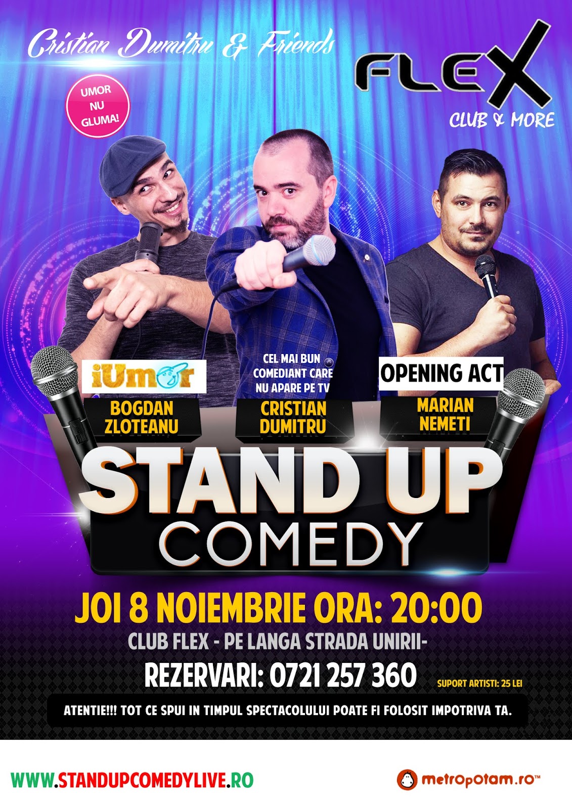 Stand-Up Comedy Arad Joi 8 Noiembrie 2018