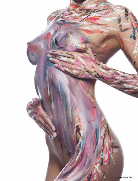 Como uma pintura - ensaio fotográfico da modelo Angelina Rybyakova por Mikhail Malyugin sensual corpo