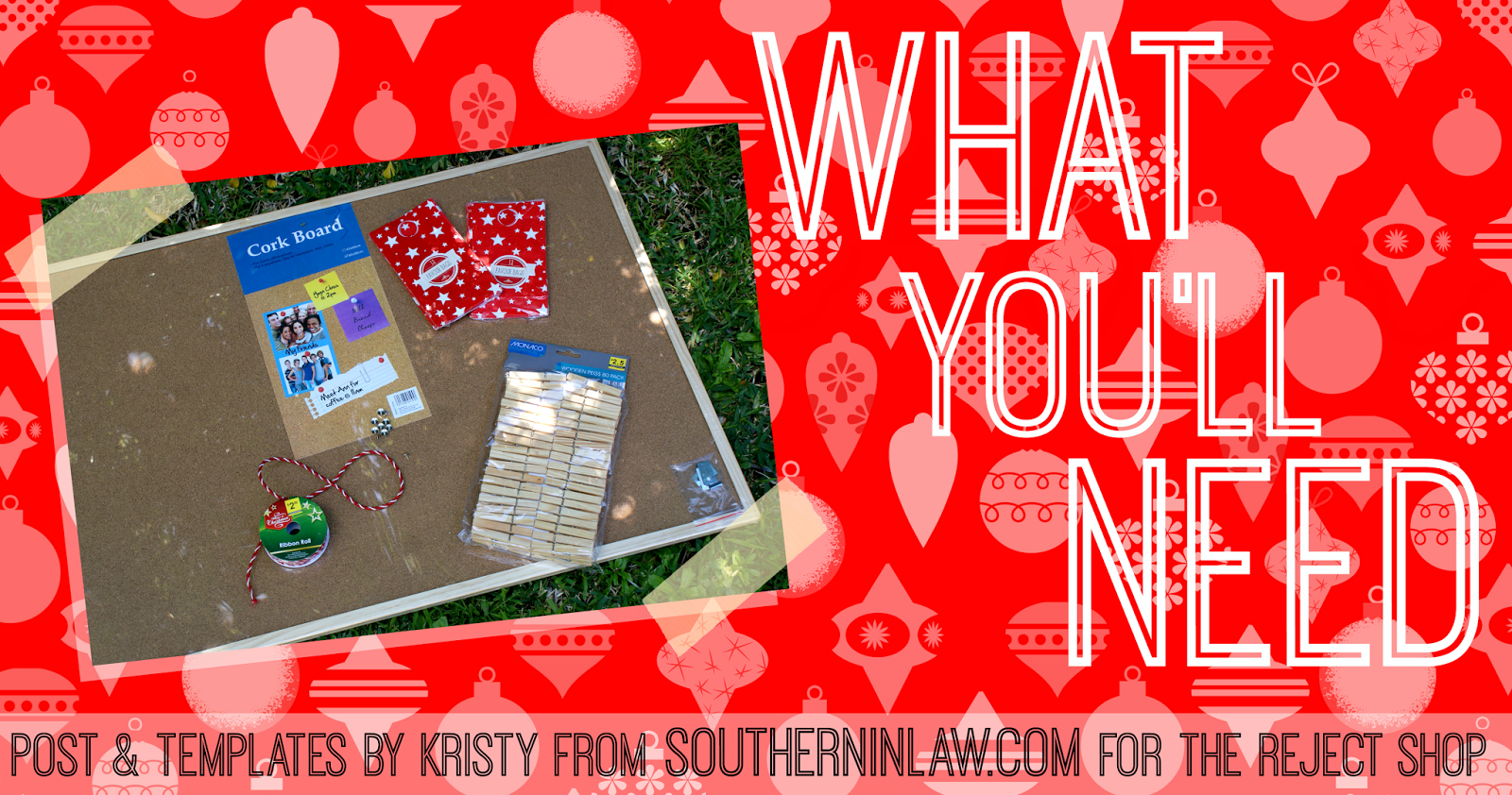 How to make a DIY Advent Calendar from a Cork Board