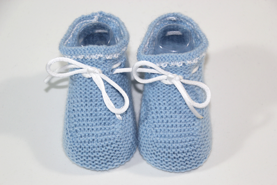 DIY Cómo hacer patucos de punto para bebe (patrones gratis)