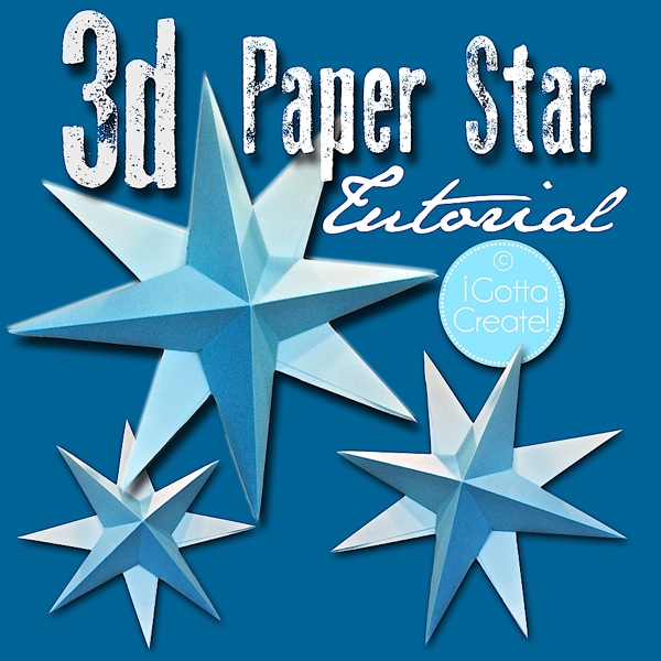 3D Paper Star Template: Paper Star Instructions and Free Template