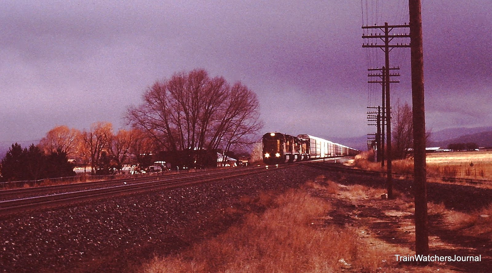 TrainWatchersJournal Haines Oregon A Blustery Cold Day in N.E