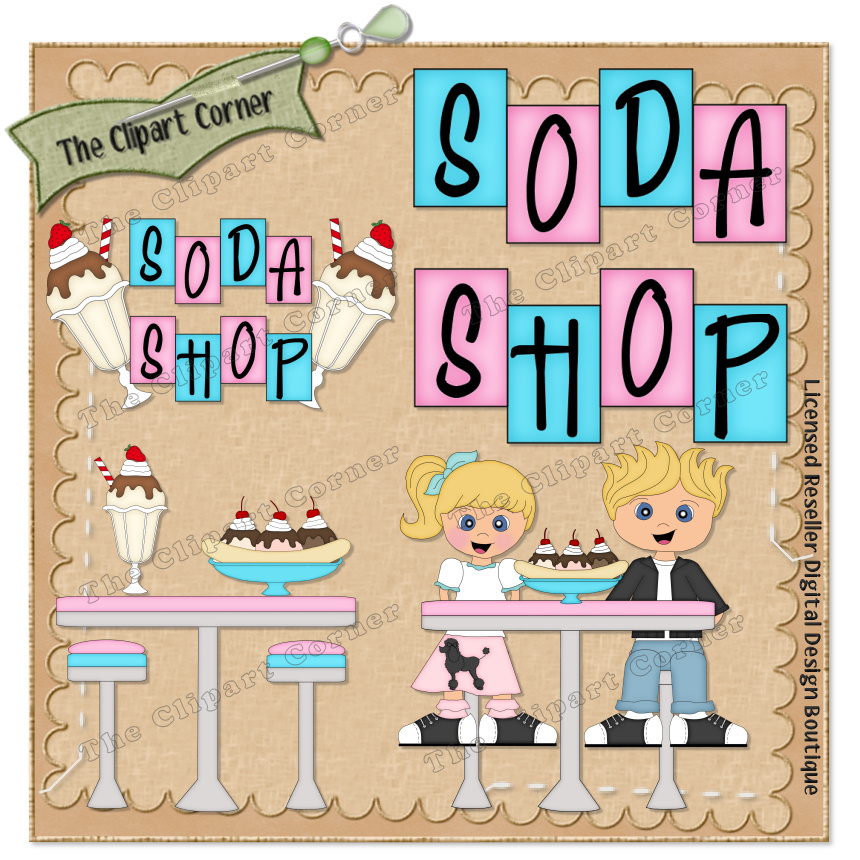 soda shop clipart free - photo #2
