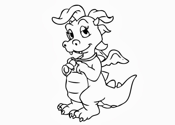 Free Coloring Pages And Coloring Books For Kids Dragon Tales Cassie Coloring Pages