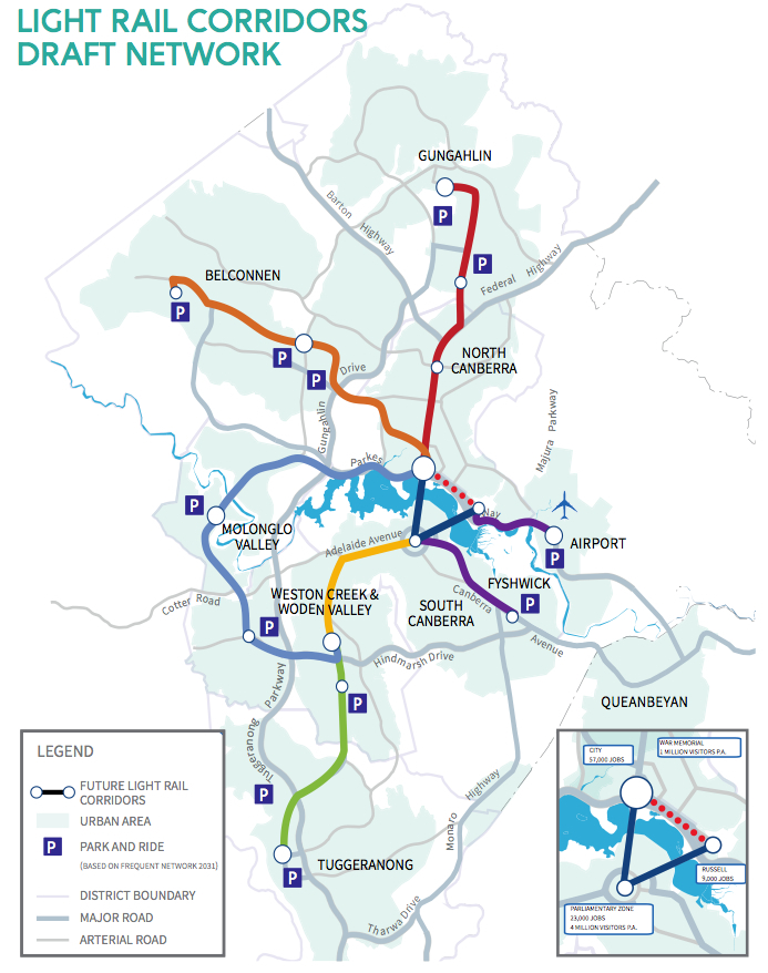 ACT Light Rail Light Rail Master Plan released for comment