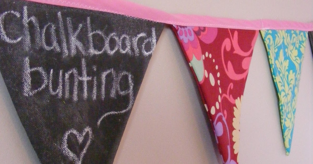 How to Make a Chalkboard Bunting The Complete Guide to Imperfect
