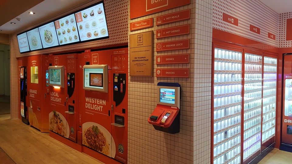 Food Stalls for RENT ! Instant hit Singapore's first vending machine