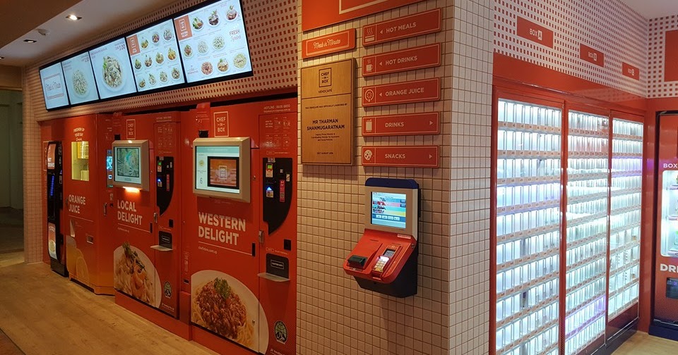 Food Stalls for RENT ! Instant hit Singapore's first vending machine