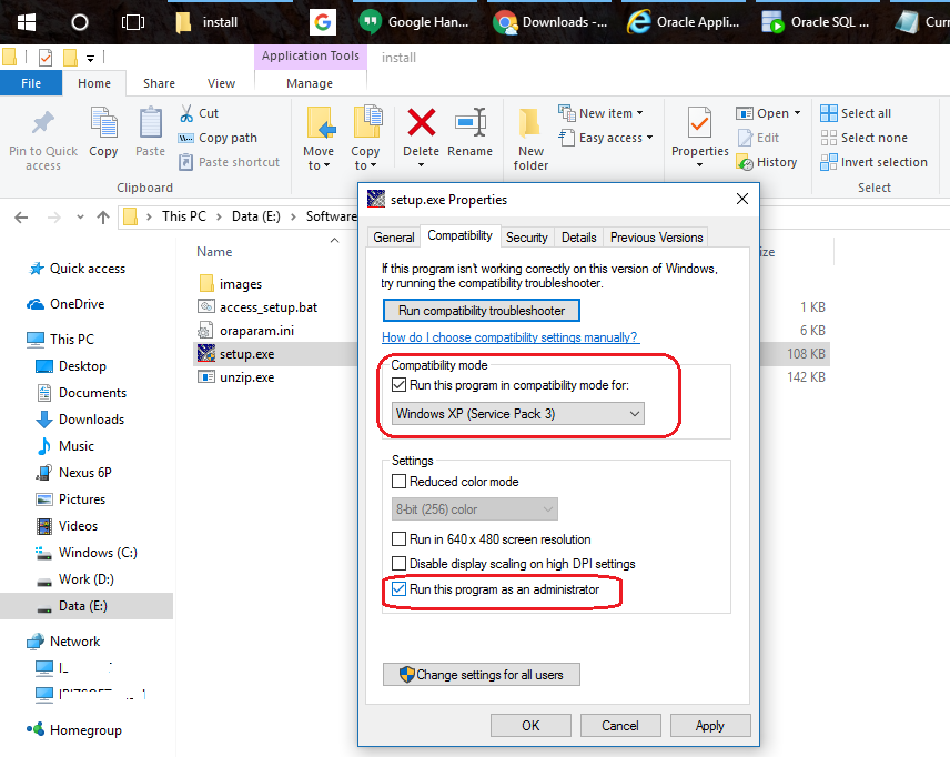 Oracle 9i Setup For Windows 7