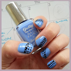 cornflower blue nail designs 1