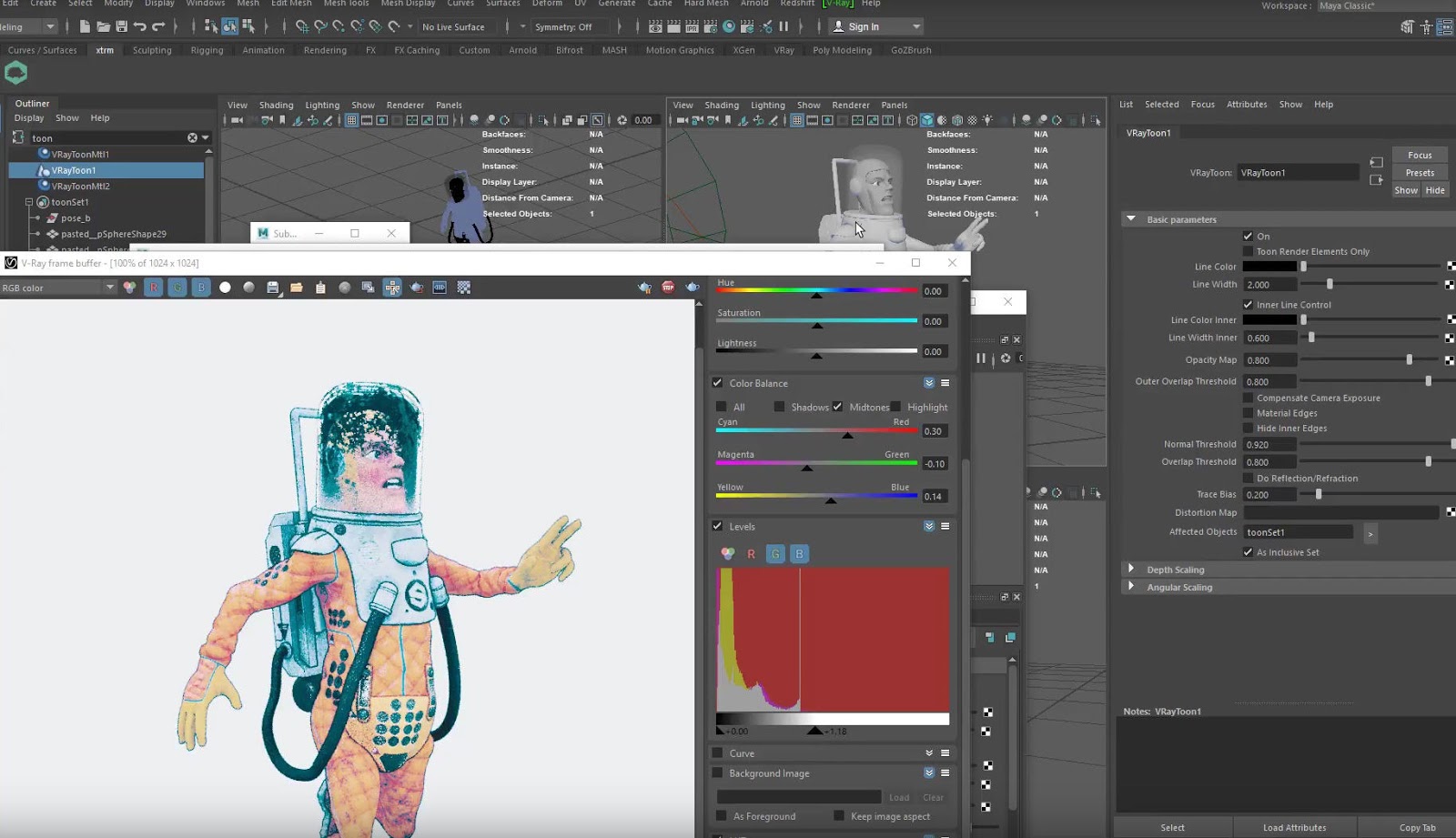 Toon rendering with V-Ray Next for Autodesk Maya | CG TUTORIAL
