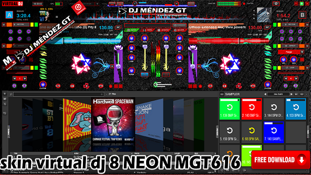SKIN VIRTUAL DJ 8 MGT616 **2016