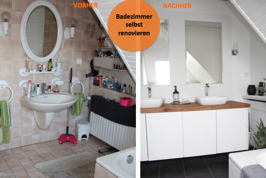 Antes y después de un baño con mucho estilo