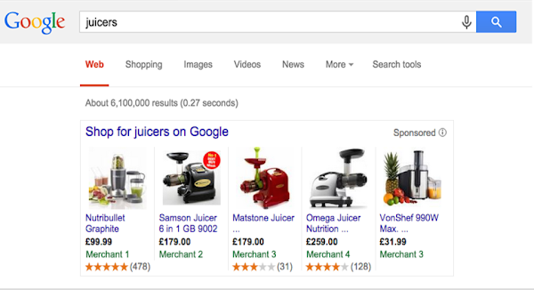 Google Shopping Rating