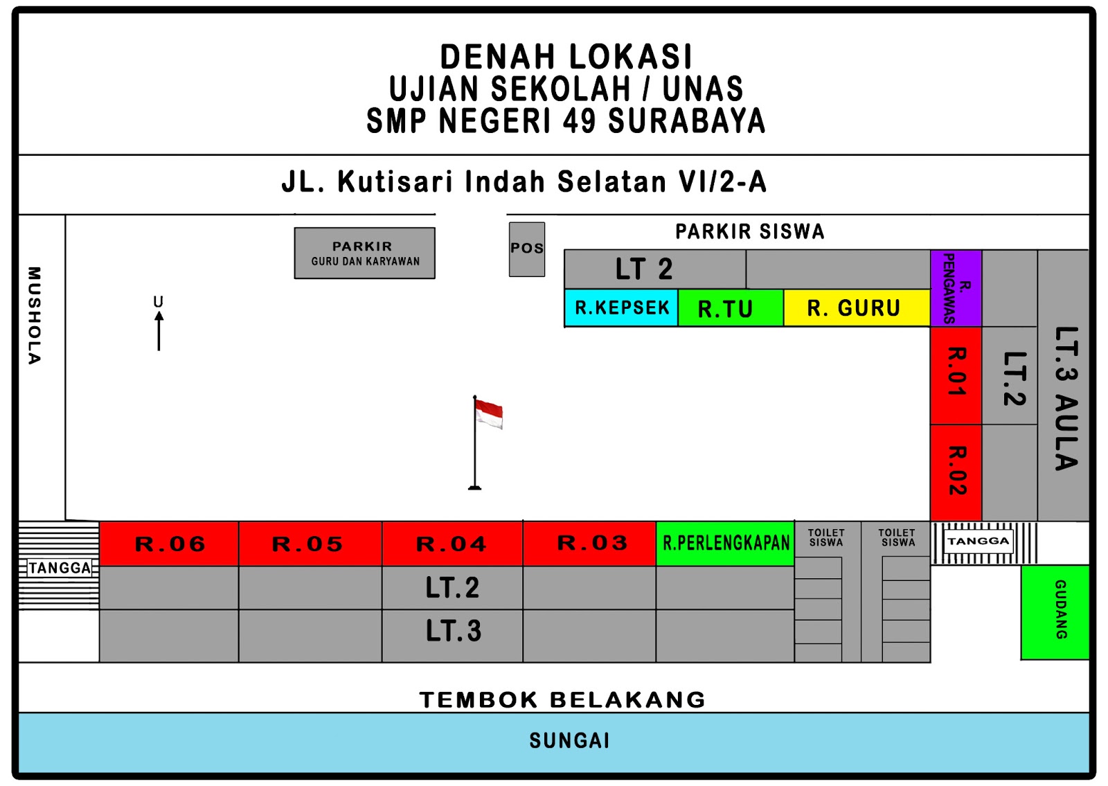 94 Ide Denah Sekolah Smp Paling Baru Denah